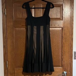 Black sheer dress